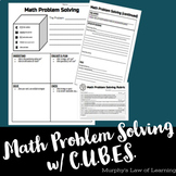 Math Problems Solving Student Worksheet & Scoring Rubric (