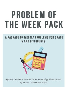 Preview of Math Problems of the Week Pack