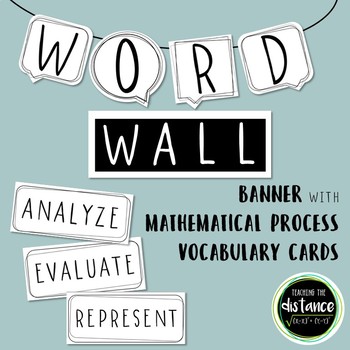 Preview of Math Processes Word Wall