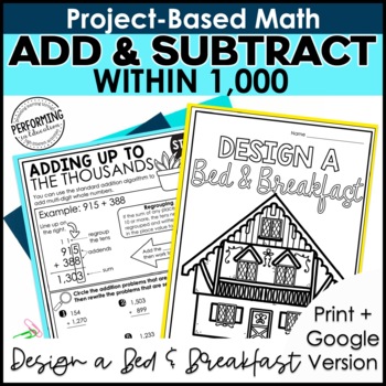 Preview of Math Project-Based Learning: Addition and Subtraction Within 1,000 | 3rd Grade
