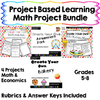 Preview of Math Project Based Learning Bundle | Distance Learning | Google Classroom
