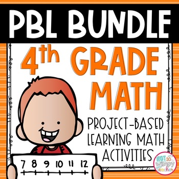 Preview of Math Project Based Learning Bundle for 4th Grade
