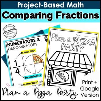 Preview of Math Project-Based Learning: Comparing Fractions & Equivalent Fractions | 3rd