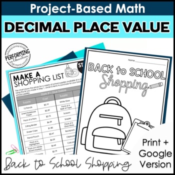 Preview of Math Project-Based Learning: Decimal Place Value | 5th Grade Math