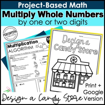 Preview of Math Project-Based Learning: Multi-Digit Multiplication | 4th Grade Math