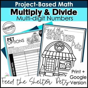 Preview of Math Project-Based Learning: Multiply & Divide Multi-digits | 5th Grade Math