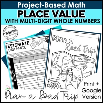 Preview of Math Project-Based Learning: Place Value, Rounding, Comparing | 4th Grade Math
