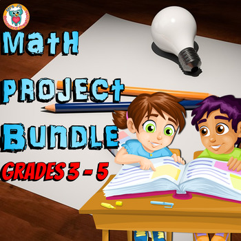 Preview of Math Projects in a Fun Worksheet Format - Project based learning Bundle