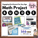 Math Project Bundle! Enrichment Challenge Digital/ Printab