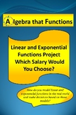 Math Project Linear and Exponential Functions Which Salary