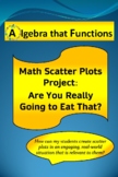 Math Project Scatter Plots: Are You Really Going to Eat Th