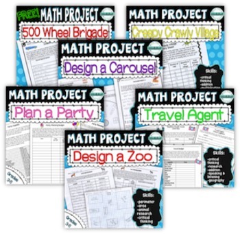 Preview of Math Project Super Bundle