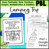 Math Project-based Learning for 3rd Grade: Camping Trip | 