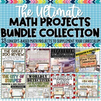 Preview of Math Projects BUNDLE | Real-World Activities for Math Skills