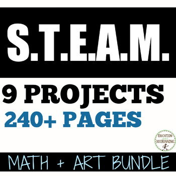 Preview of Math Projects Middle School Bundle for STEAM