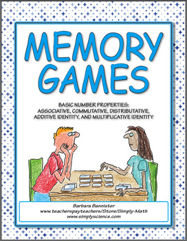 Preview of Math Properties Memory Games