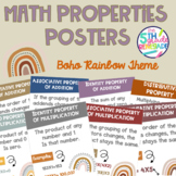 Math Properties Anchor Chart Color Posters with a *Boho Ra