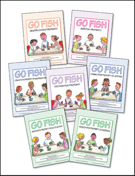 Preview of Math Properties Go Fish Games  ♥ BUNDLE ♥