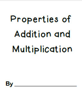 Preview of Math Properties Mini-Book
