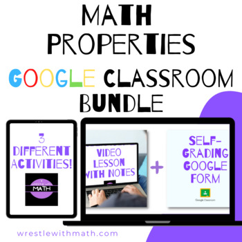 Preview of Math Properties Mini Google Form Bundle – Perfect for Google Classroom!