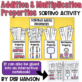 Preview of Math Properties Sorting Activity