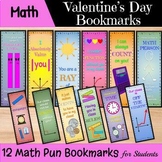 Math Pun Bookmarks for Students: Math Teacher Valentine's 
