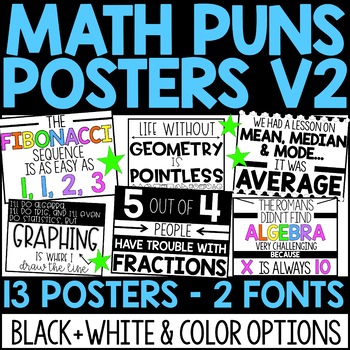Preview of Math Pun Posters - Volume 2
