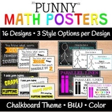 Math Puns: Poster Set (16 Designs in 3 Different Styles)