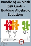 Math Puzzle Bundle - Creating Algebraic Equation Task Cards