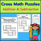 Math Puzzles Addition Subtraction Cross Math Worksheets Math Thinking Games
