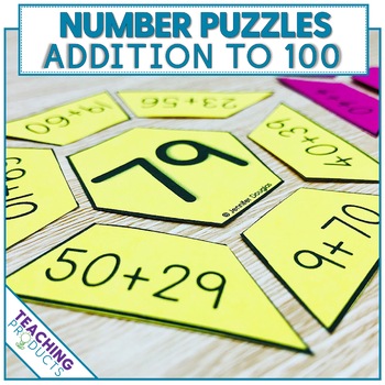 Preview of Math Puzzle Pack - Basic Addition Facts - Addition to 100