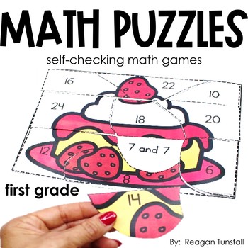 Preview of Math Puzzles 1st Grade