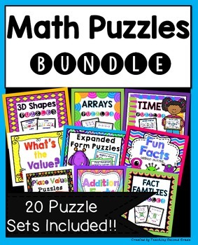 Preview of Math Centers 2nd Grade | Math Games | Bundle