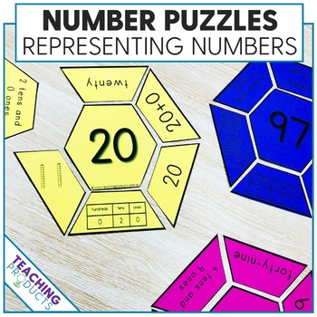 Preview of Math Puzzle Pack - Number Sense - Representing Numbers to 100