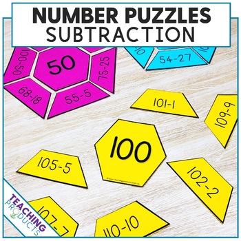 Preview of Math Puzzle Pack - Basic Subtraction Facts - Subtraction within 100