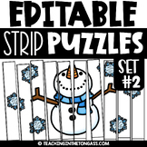 Skip Counting by 2s, 5s,10s Math Puzzles Winter Editable
