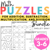 Math Puzzles for Addition, Subtraction, Multiplication, an