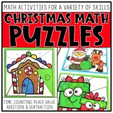 Math Puzzles for Christmas | Math Centers