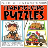 Math Puzzles for Thanksgiving | Math Centers