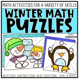Math Puzzles for Winter | Math Centers