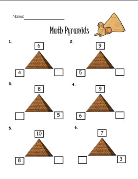 Preview of Math Pyramids