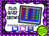 Math QUIZ SHOW!  An Area and Perimeter Smartboard Review Game