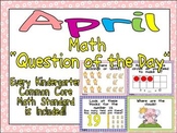 Math Question of the Day- Kindergarten Common Core for April