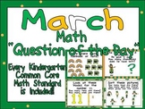 Math Question of the Day- Kindergarten Common Core for March