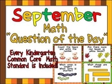 Math Question of the Day- Kindergarten Common Core for September