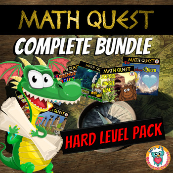 math quests complete bundle hard levels only printable fun math worksheets