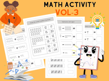 Preview of Math Quick Checks Activity Book for KDP Vol-3