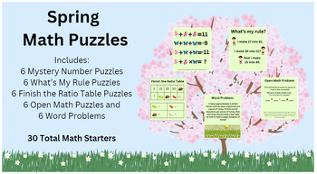 Preview of Math Quick Starts (Spring Theme)