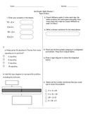 Math Quiz - 3rd Grade - Module 1 Topic D