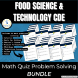 Math Quiz Problem Solving BUNDLE: FFA Food Science & Techn